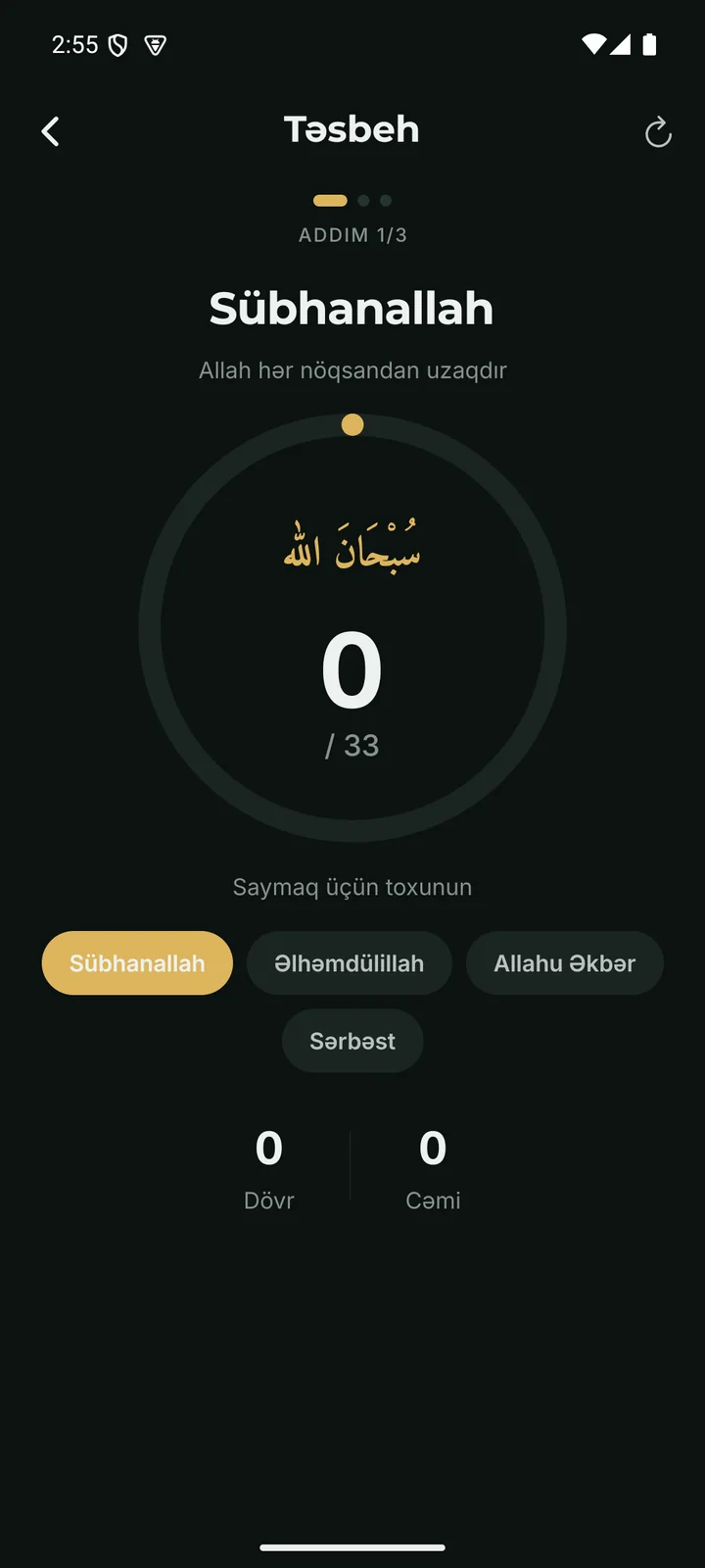 Zikr, sakit bir ritmdə.